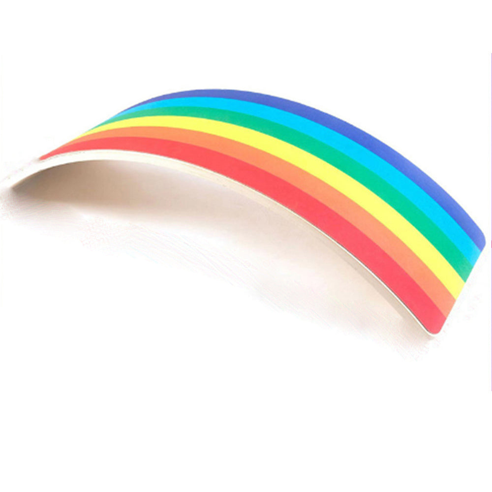 Arc-en-ciel en bois Montessori, jouet éducatif coloré pour enfants, développement de la motricité, jeu créatif, arc multicolore vibrant.