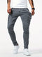 Vaqueros ajustados multibolsillos para hombre - Pantalones cargo de mezclilla elástica