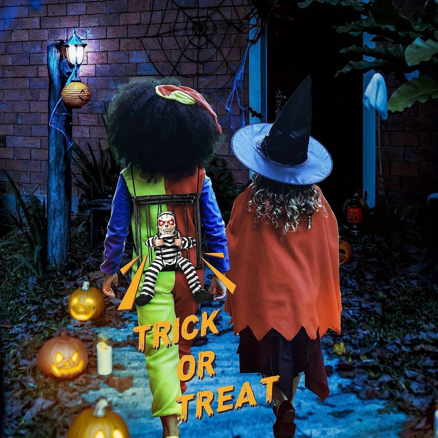 TerrorBone - Halloween için hareket algılayıcılı çığlık atan iskelet - Dış mekan için korkutucu aksesuar