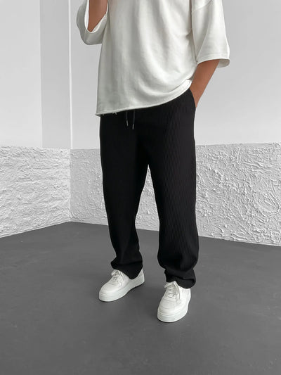 Mueler-mode | Pantalones cómodos de spandex acanalado
