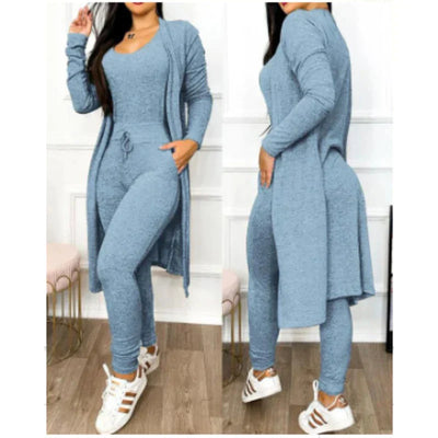 Mono de dos piezas para primavera 2025 | Mono ajustado con leggings y chaqueta