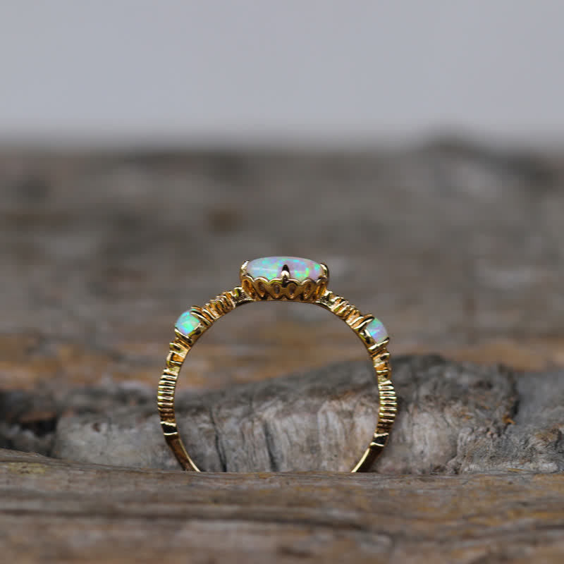 "Amour et sincérité" - Bague opale vintage - Isabella