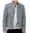 Veste Brodie en cuir PU avec col montant