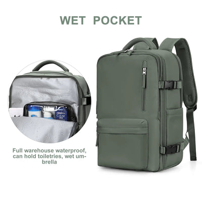 Mochila - Bolsa de viaje grande impermeable para senderismo y viajes