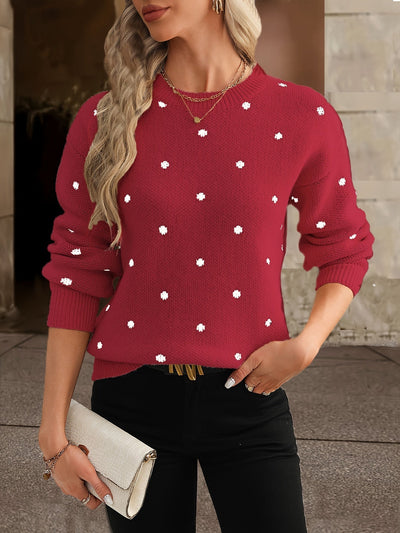 Puntíkovaný svetr Zara - Ležérní a elegantní pro ženy na podzim a v zimě