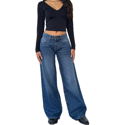 Jasmine - Pantalones vaqueros anchos para mujer