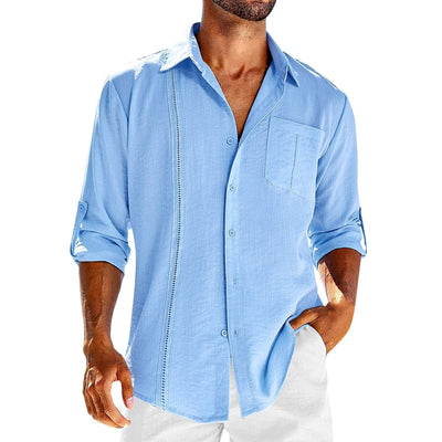 Donato - Camisa informal de manga larga