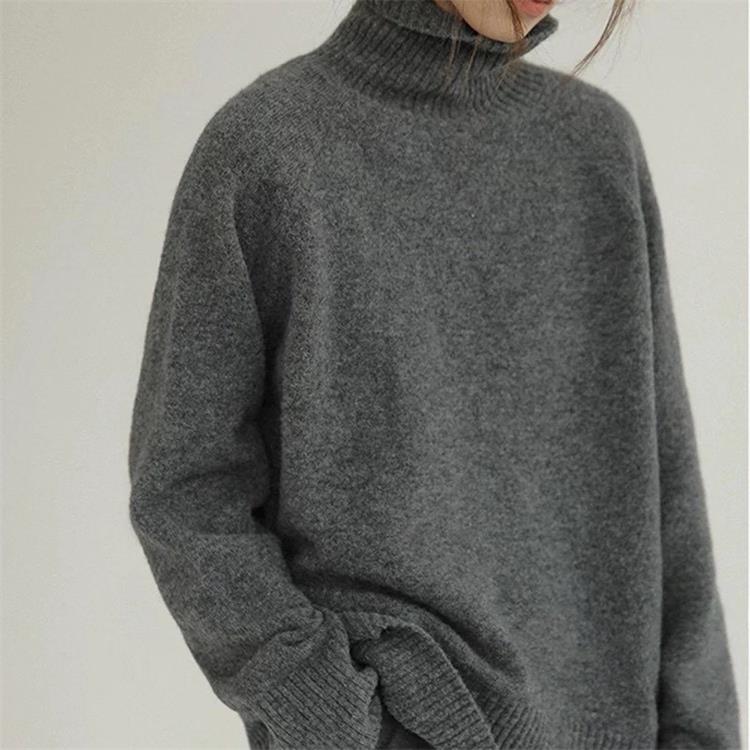 Pull à col roulé décontracté