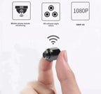 Caméra espion miniature HD 1080P, vision nocturne infrarouge, surveillance à distance pour smartphone, tenue entre deux doigts.