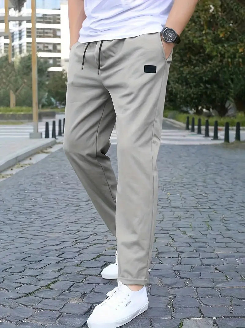 Pantalon de jogging stretch, sportif et à la mode, avec cordon de serrage et taille décontractée