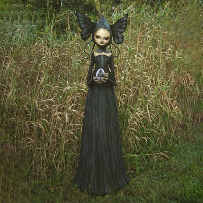 MysticWitch | Korkutucu cadı heykelleri – Karanlık ve garip sanat, Cadılar Bayramı dekorasyonu, gotik iç dekorasyon