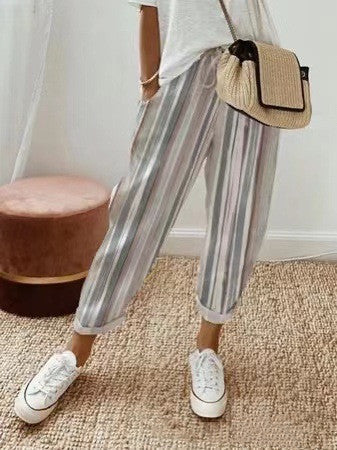 Kelly - Pantalones casuales estampados multicolores