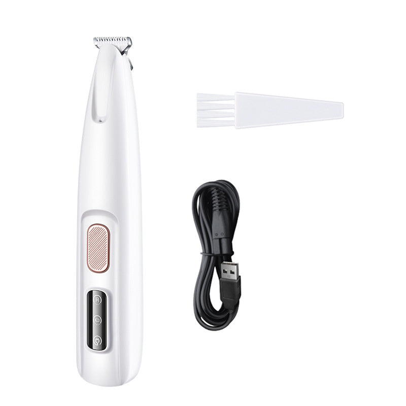 Tondeuse étanche pour chiens et chats avec lumière LED et lame large en acier inoxydable