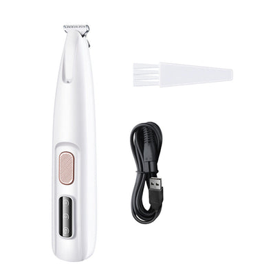 Tondeuse étanche pour chiens et chats avec lumière LED et lame large en acier inoxydable