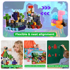 Cubes magnétiques colorés pour enfants, construction créative, jouets éducatifs, alignement flexible, jeu interactif, développement cognitif.