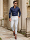 Finn | Camisa elástica de color liso SlimFit