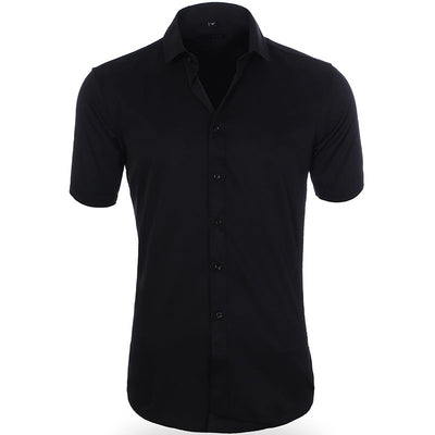 Camisa de manga corta transpirable y sin arrugas para hombre.