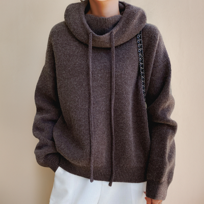 Zoe | Jersey de cuello alto de lana para mujer