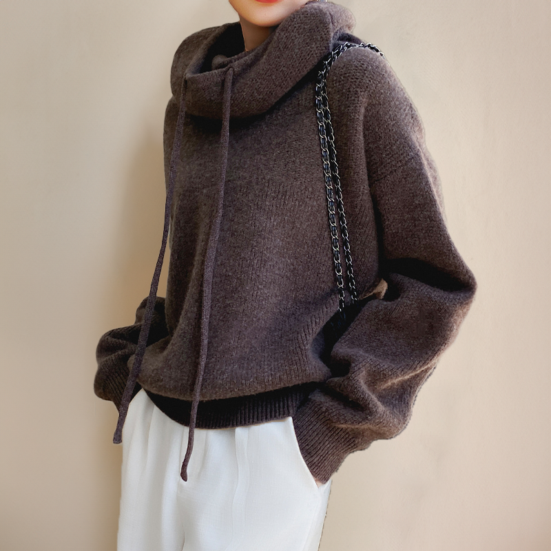 Zoe | Jersey de cuello alto de lana para mujer