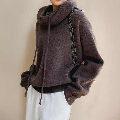 Zoe | Jersey de cuello alto de lana para mujer