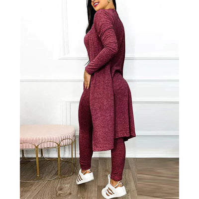 Mono de dos piezas para primavera 2025 | Mono ajustado con leggings y chaqueta