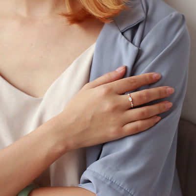 "Amour et sincérité" - Bague opale vintage - Isabella