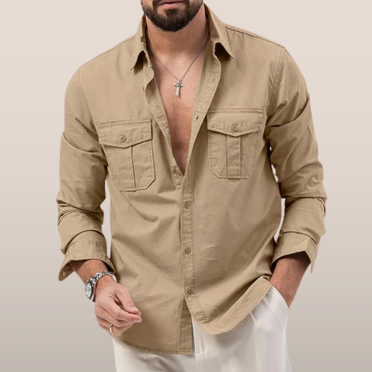 Thijs - Camisa utilitaria para hombre