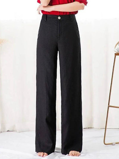 Noemi | Pantalones anchos de lino para un look casual