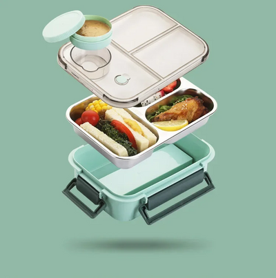 Contenedor calefactor aislado para almacenar alimentos