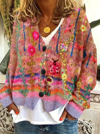 Octani | Cárdigan retro para mujer