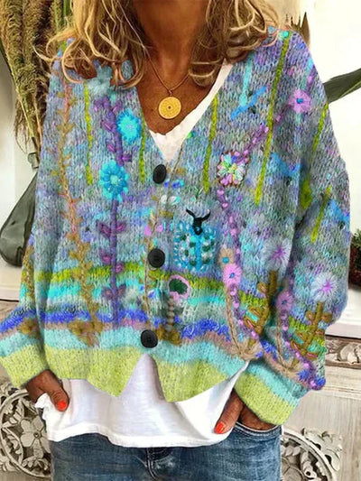 Octani | Cárdigan retro para mujer