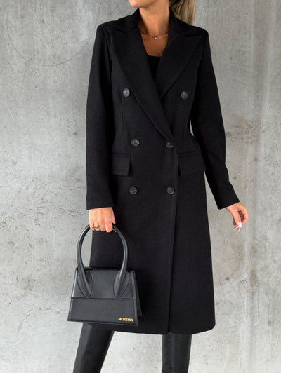 Marina | Dlhý a elegantný kabát pre ženy s elegantným strihom
