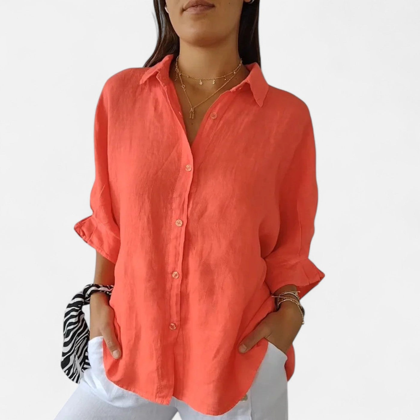 Old Monarchy | Camisa de lino de verano para mujer: elegancia natural y transpirable