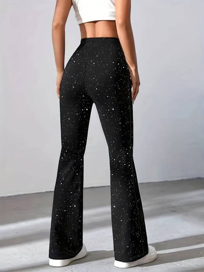 Eva | Pantalones acampanados en tejido de lentejuelas