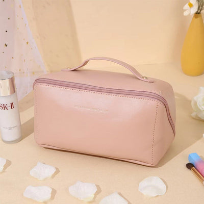 Borsa porta cosmetici da viaggio portatile in PU