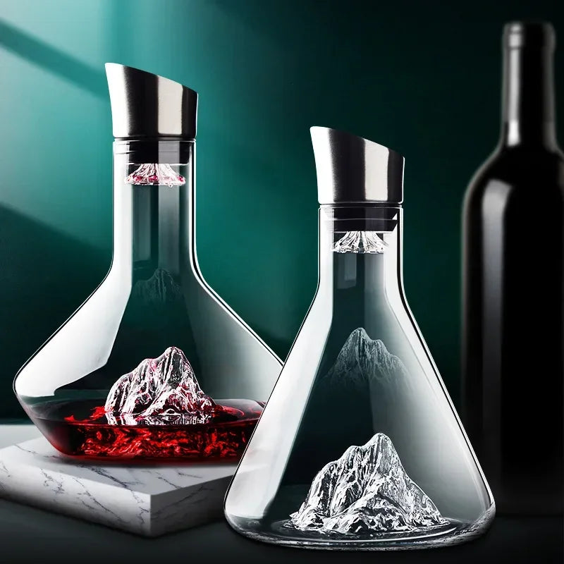 Carafe à vin en cristal avec aérateur