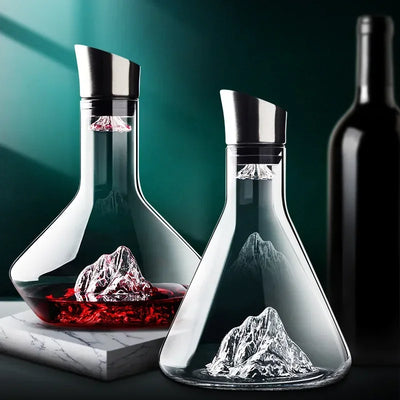 Carafe à vin en cristal avec aérateur