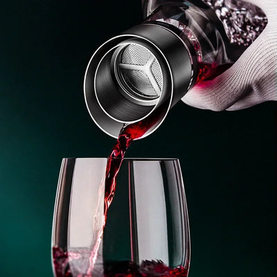 Carafe à vin en cristal avec aérateur