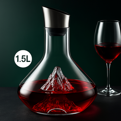 Carafe à vin en cristal avec aérateur