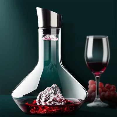 Carafe à vin en cristal avec aérateur