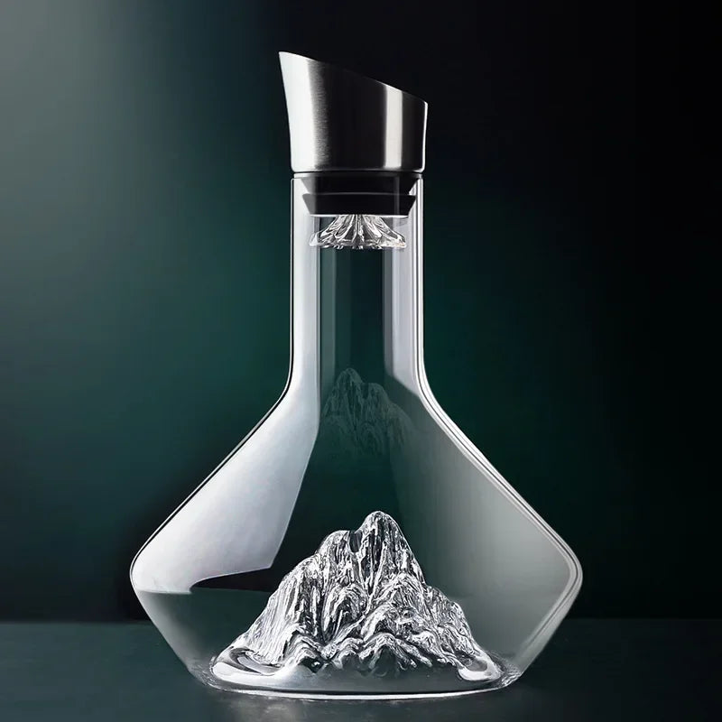 Carafe à vin en cristal avec aérateur