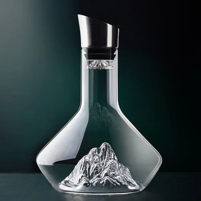 Carafe à vin en cristal avec aérateur