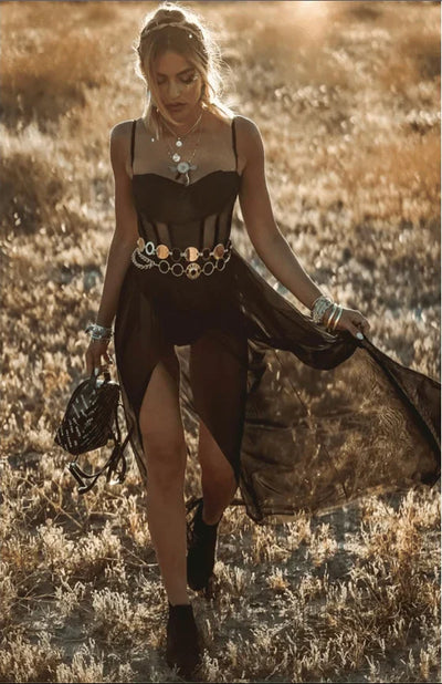 Sylvara – Robe Longue en Maille Elégante