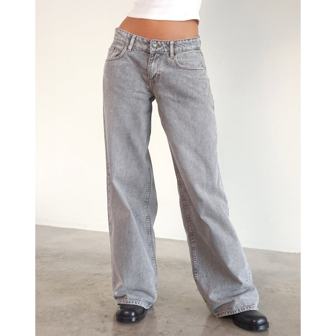Jasmine - Pantalones vaqueros anchos para mujer