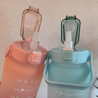 Bouteille d'eau motivante | 2L écologique