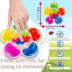 Jouet éducatif pour enfants, tri des couleurs, développement des compétences motrices, coordination main-œil, design coloré, 5,6 pouces.