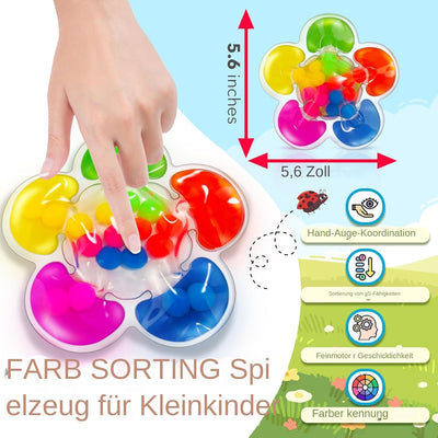 Juguetes sensoriales Montessori para clasificar colores