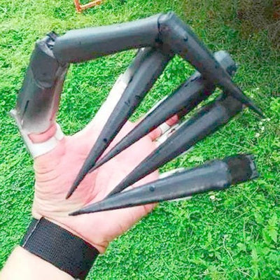 CreepaClaw - 3D可動指エクステンション - ハロウィン用可動クロー付きコスプレハンドアクセサリー
