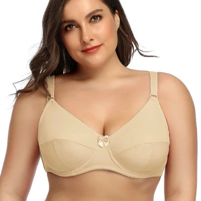 Sujetador con aros para mujer | Tallas grandes y cobertura completa | Bralette sin relleno | Spandex
