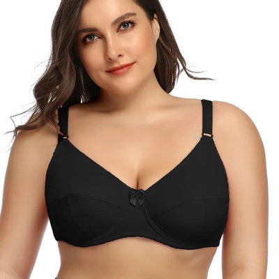 Sujetador con aros para mujer | Tallas grandes y cobertura completa | Bralette sin relleno | Spandex